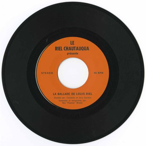 La ballade de Louis Riel b/w The Ballad of Louis Riel